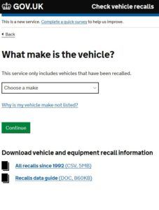 Vehicle Recalls